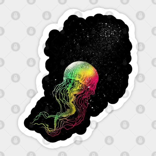 Rainbow jellyfish Sticker by barmalisiRTB